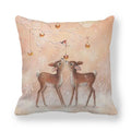 Axyaa Merry Christmas Cotton Linen Pillowcase Home Decor Happy New Year