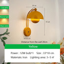 Axyaa Minimalist Mushroom LED Wall Sconce Light for Hotel Aisle and Corridor
