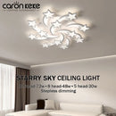 Axyaa Modern LED Chandelier with APP Remote Control for Home Decor Lighting