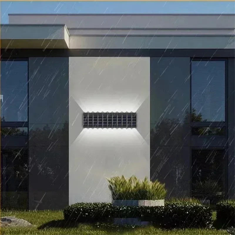 Axyaa Solar Wall Lamp: Outdoor Waterproof Lights for Garden, Street, and Balcony