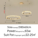 Axyaa Italian Luxury Crystal Chandelier - Designer Simplicity for Villa Dining