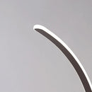 Axyaa Nordic LED Corner Floor Lamp in Coffee White for Home Decor Lighting