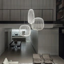Axyaa Modern Dimming Pendant Light Black White Yellow Chandelier Kitchen Decor