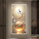 Axyaa Abstract Heavy Texture Painting Wall Lamp for Modern Home Decor