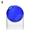 Axyaa Vintage Glass Vase for Tabletop Plants and Flower Arrangements