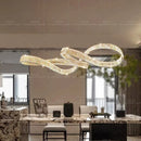 Axyaa Crystal Chandelier Pendant Light for Living and Dining Room