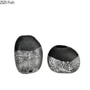 Axyaa Ceramic Abstract Art Floral Vase Set