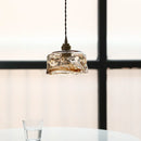 Axyaa Vintage Industrial Pendant Lights with Amber Glass Shade