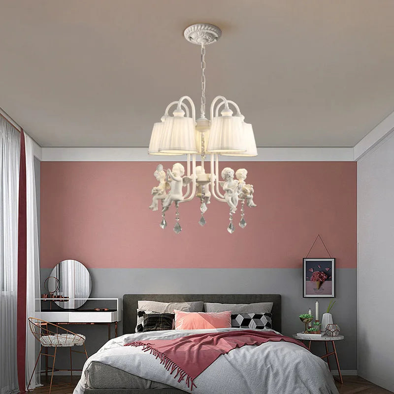 Axya Cute Angel Pendant Chandelier for Bedroom and Kitchen Lighting