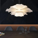Axyaa White Flower Chandelier for Modern Living Room and Bedroom