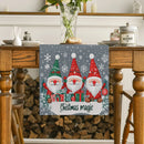 Axyaa Snowflake Fir Table Runner: Washable Indoor Outdoor Dining Cloth