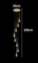 Axyaa Crystal Chandeliers LED Ceiling Lamp for Living Room
