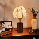 Axyaa Luxury Patterned Fabric Bedside Table Lamp