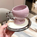 Axyaa Ceramic Latte Coffee Cup Saucer Set