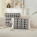 Axyaa Geometric Boho Cotton Cushion Cover for Home Decor
