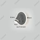 Axyaa LED Wall Light USB Charging Port Adjustable Angle for Reading & Decor