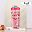Axyaa Kids Cartoon Straw Cup 550ML - Anti-falling Portable Water Bottle
