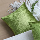 Axyaa Green Velvet Cushion Covers - Pack of 2