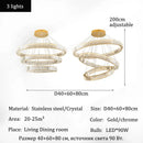 Axyaa Circular Ring Chandelier Pendant Light for Living Dining Bedroom Home Decor