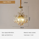 Axyaa Crystal E14 LED Pendant Lights: Romantic, Luxury, Art Decor Suspended Lamp