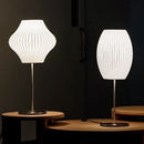 Axyaa Silk Table Lamp for Bedroom and Living Room Zen Decor