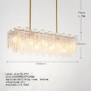 Axyaa Gold Crystal Chandelier Ceiling Lamp Modern Living Room Bedroom Decor