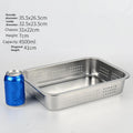 Axyaa Stainless Steel Food Storage Tray Loaf Pan Fruit Plate Snack Dish