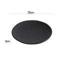 Axyaa Matte Ceramic Round Plate Set for Dining and Entertaining