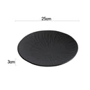 Axyaa Matte Ceramic Round Plate Set for Dining and Entertaining