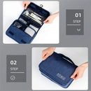 Axyaa Portable Waterproof Toiletry Washbag with Hanging Hook and Large Capacity