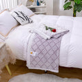 Axyaa Cloud Net Wave Coral Fleece Blanket: Soft, Warm Sofa Comfort for All Seasons