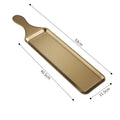 Axyaa Stainless Steel Steak Tray, Rectangular Plate for BBQ and Snacks