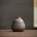 Axyaa Retro Ceramic Small Vase for Tea Ceremony Zen Decor and Ornaments