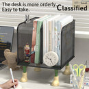 Axyaa Metal Desktop Bookshelf and Office Organization Rack for File and Document Storage
