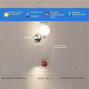 Axyaa LED Pumpkin Wall Lamp, Cream Wind Bedroom Bedside Lighting