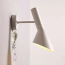 Axyaa Nordic Minimalist Black Iron LED Wall Light for Bedroom & Living Room