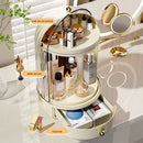 Axyaa 360° Rotating Makeup Organizer Large Capacity Cosmetics Storage Vanity Shelf