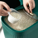 Axyaa Kitchen Rice Bucket Grain Jars - Moisture-Proof Food Storage & Spice Organizer