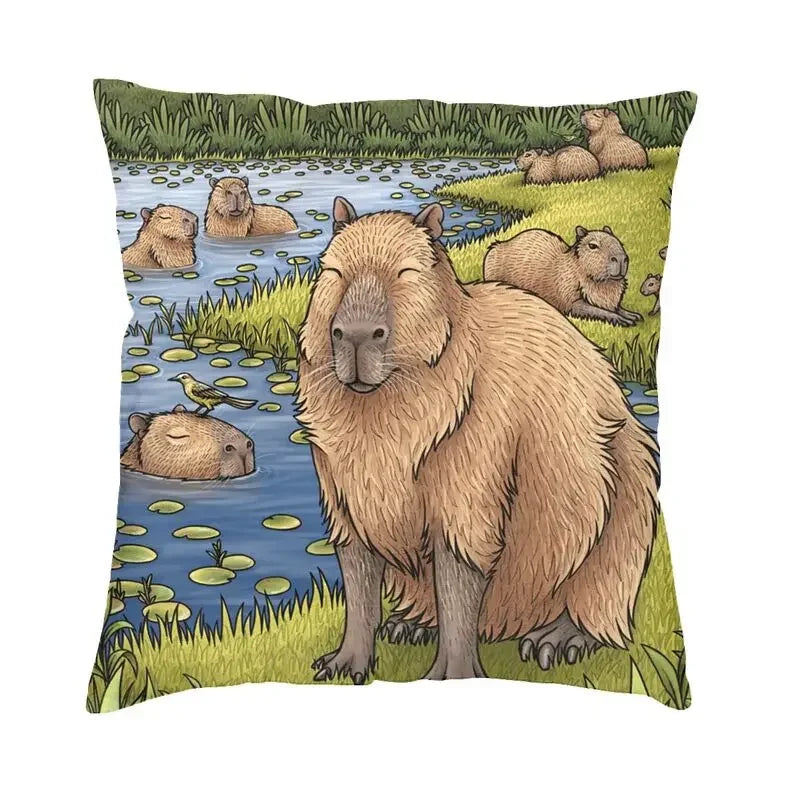 Nordic Print Cushion Cover 40x40cm by Axyaa for Car and Sofa Pillows