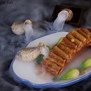 Axyaa Ceramic Conch Sushi Plate Set