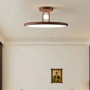 Axyaa Wood-grain LED Ceiling Chandelier for Bedroom, Balcony, Bathroom Lighting