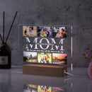 Personalized Acrylic Lamp with Photo & Text, Axyaa Bedroom Night Light Gift