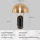 Axyaa Nordic Glass Ball LED Desk Lamp - Creative Designer Bedroom Decor Lighting