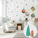 Axyaa Tree Bedroom Self-Adhesive Wallpaper Decals for Children Room