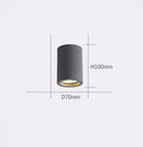 Axyaa Nordic Industrial Gray LED Tube Ceiling Lamps