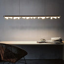 Axyaa Nordic LED Chandelier: Modern Minimalist Dining Room Light for Cafe, Bar, and Living Room