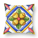 Axyaa Green Leaf Moroccan Flowers Cushion Cover 45X45cm