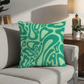 Axyaa Abstract Pattern Print Pillow - Modern Home Cushion Cover