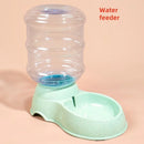 Axyaa Pet Feeder Waterer Combo Large Capacity Dispenser Dog Cat Plastic Bowl