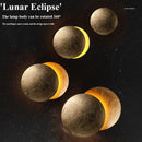Axyaa Eclipse Scone Light: Round Wall Lamp for Bedroom